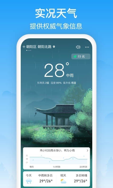 相雨天氣預(yù)報(bào)截圖