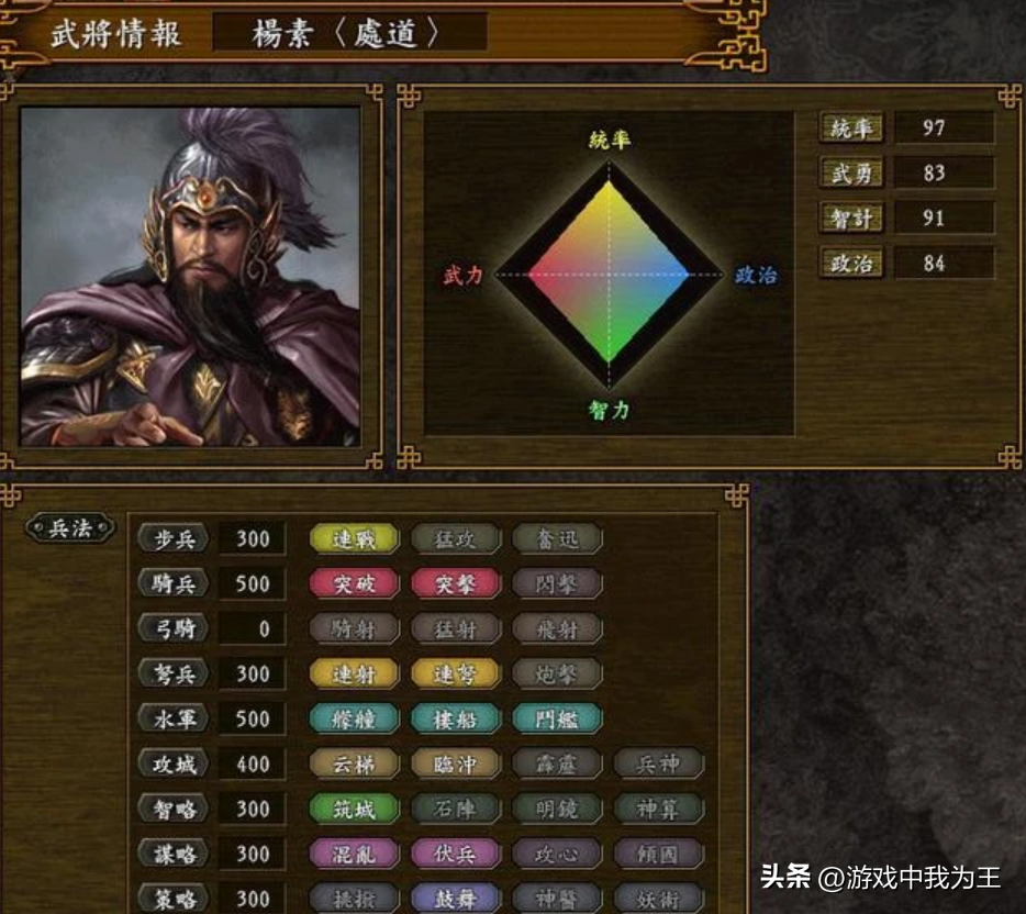 三国志9：这才是最核心的武将，无往而不利，进攻防守都奇妙无穷