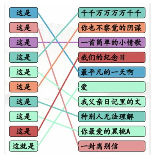 《汉字找茬王》连这是的歌怎么过